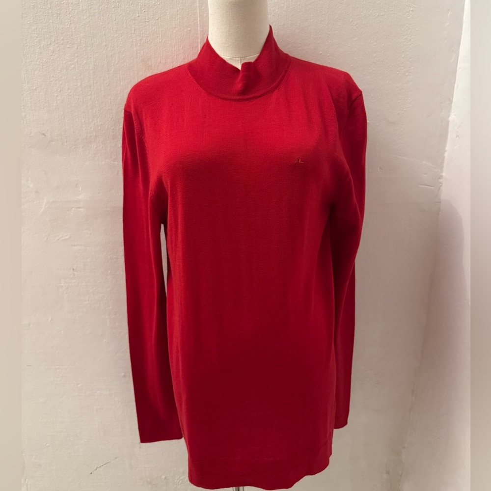J.Lindeberg Vibrant Red Knit Sweater